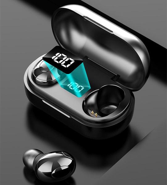 T8 sem fio Bluetooth telefone celular fones de ouvido Mini In-Ear Digital Digital Headset Universal Headphones 3 Cores