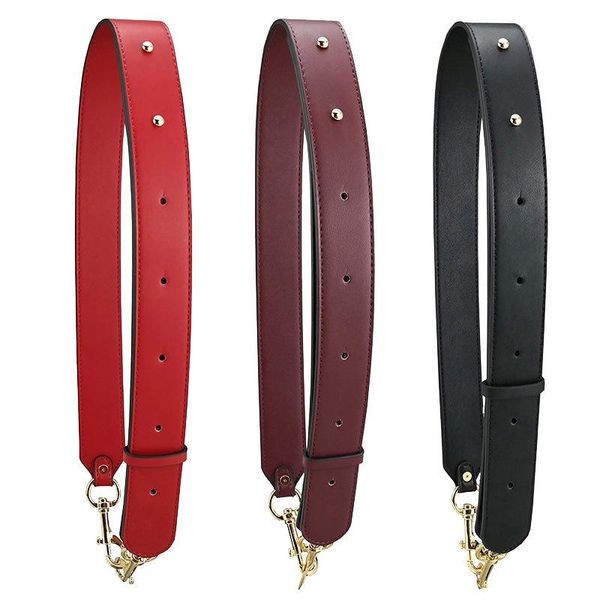 

bag parts & accessories pu leather solid color wide shoulder strap single diagonal fashionable diy, Black