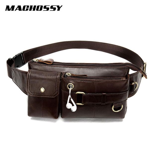 

genuine leather waist bag fanny pack belt bag phone pouch bags travel waist pack men small ba g leather pouch for male