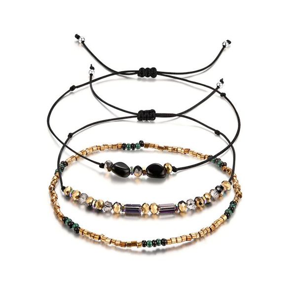 

link, chain black and gold fashion bead handstring
