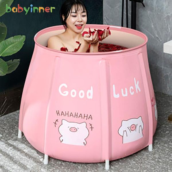 

bathing tubs & seats baby inner portable bathtub folding bath bucket large tub swimming pool insulation separate family bathroom spa