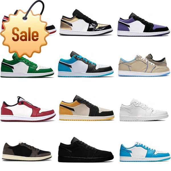 

jumpman 1 low 1s basketball shoes og black toe court purple sp men women sneakers eur 36 -46 without box o