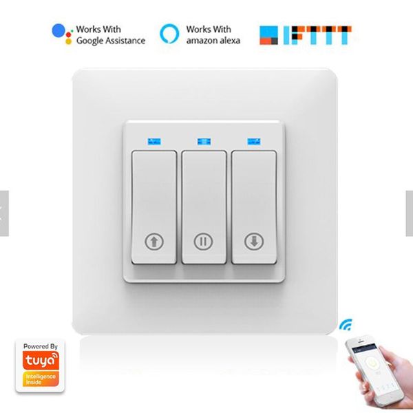 

smart home control curtain switch wifi controller electric motorized blind roller shutter works echo voice google alexa