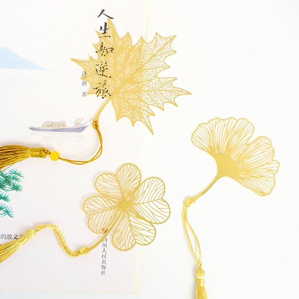 

bookmark metal leaf bookmarks chinese style art students supplies brass gifts school suppliies