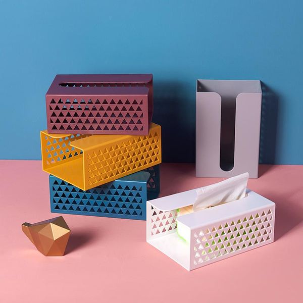 

Kitchen Paper Storage Box Paste Wall-mounted Towel Holder Toilet Tissue Boxes & Napkins