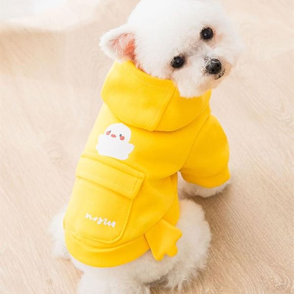 

dog apparel cute yellow chick hoodie pet cat clothes christmas easter equipment comfortable fabric set