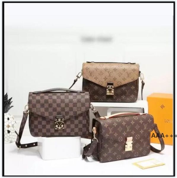 

11-4 metis m40780 women messenger package classic shoulder bag clutch handbag leather even gglvlouisvitton yslvutton, Red;black