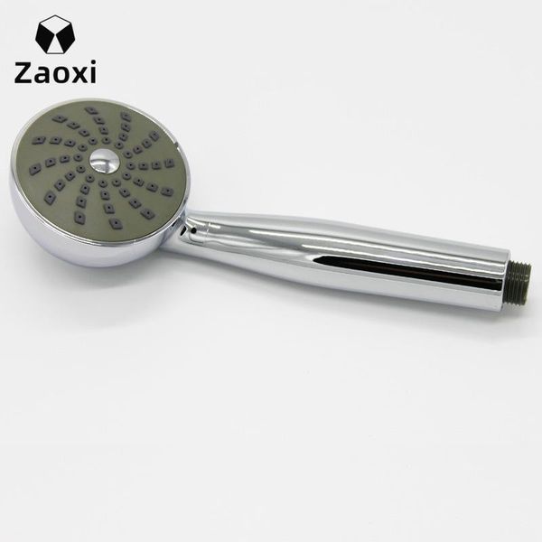 

shower head round hand heads bathroom fixture abs in chrome plated water saving l91 sets