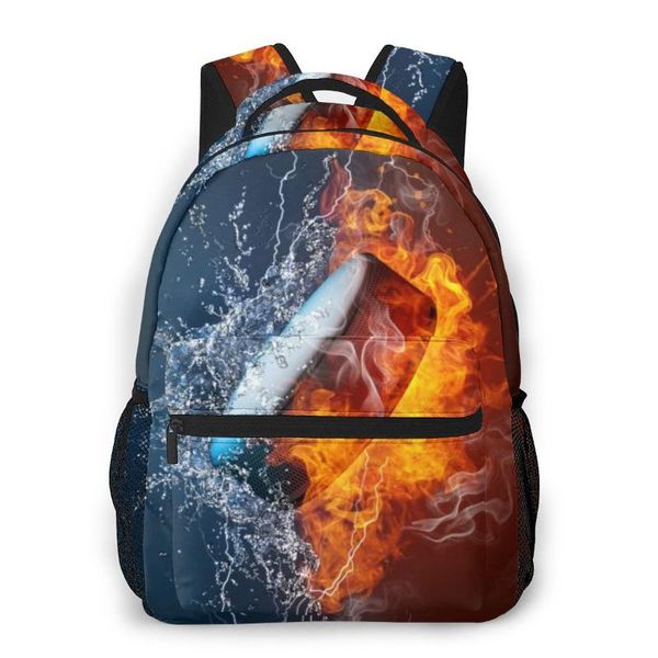 

backpack travel pack fire and water ice hockey puck sports bag outdoor climbing