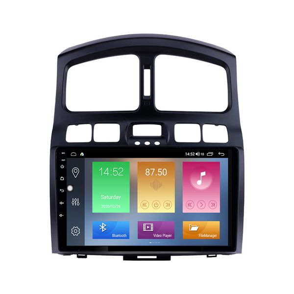 Tela de toque carro DVD Head Unit Player GPS Navegação 9 polegadas HD para Hyundai Classic Santa Fé 2005-2015 AUX MP3 Stereo