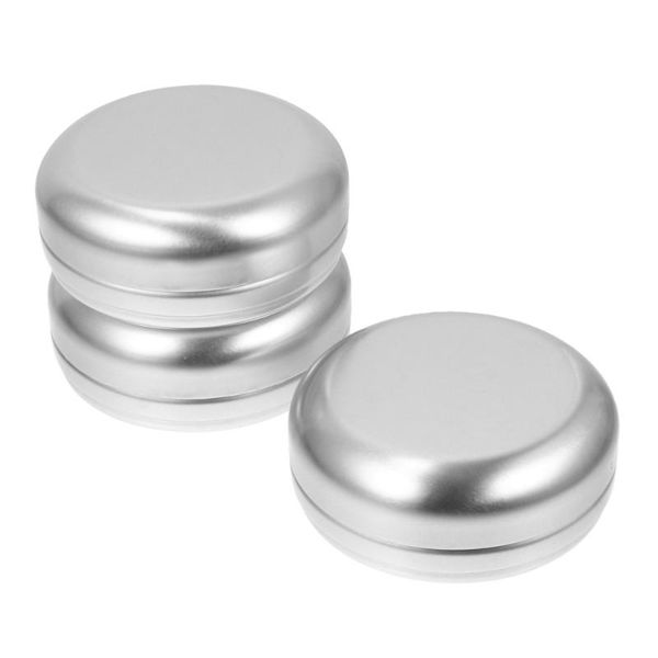 

soap dishes 3pcs boxes aluminum containers storage (sliver)