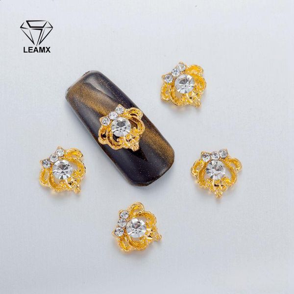 

10pcs 3d nail art decorations metal silver crown glitter rhinestones nails charms diamonds for manicure decor1, Silver;gold