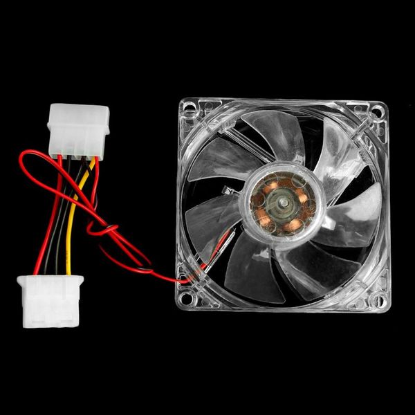 

fans & coolings clear 4-led blue neon light 80mm 12v 0.18a pc computer case cooling fan 8025
