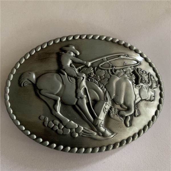 

new style fashion mens belt buckle rodeo game metal cowboy belts accessories, Slivery;black