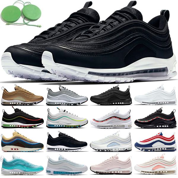 

max 97 running shoes men women sean wotherspoon triple black white silver bullet gold south beach ghost mens trainers sports air sneakers si