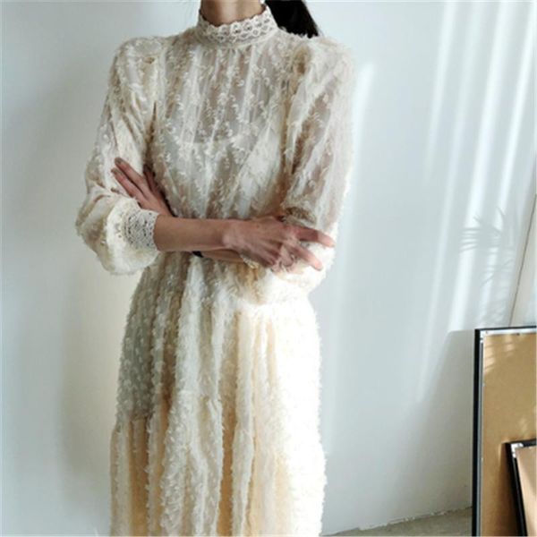 

chic lace-up hollow out elegant fashion termperament dress customed cascading long autumn 2021 fall casual dresses, Black;gray