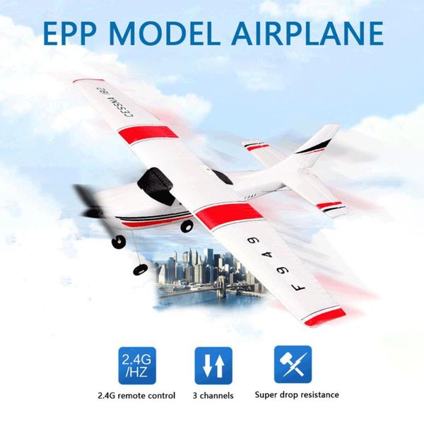 

weili upgraded f949s glider with gyroscope 2.4g 3ch remote control epp aviation model fixed-wing foam aircraft outdoor drones