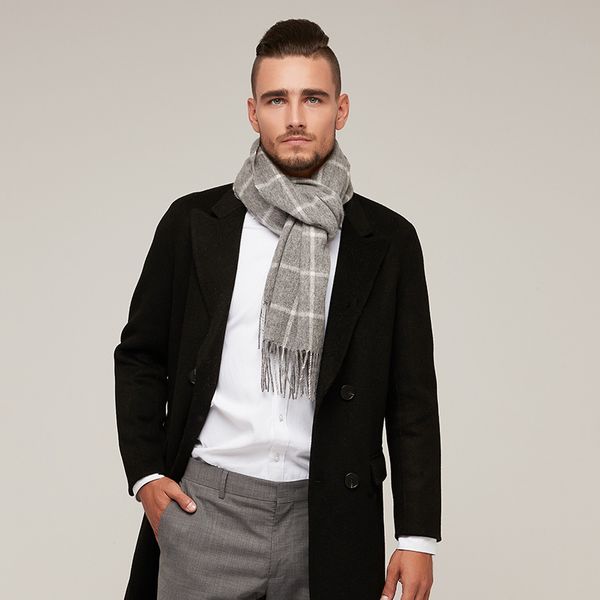 30*180cm Hochwertiges Schalset für Männer Frauen Winterwolle Modedesigner Kaschmirschal Ring Luxus Plaid Größe 180*30CM CYQY937 Artikel