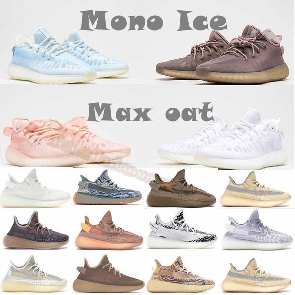 

2021 3m static reflective mens running shoes v2 belgua 2.0 tail mono ice oat semi frozen butter yellow blue shoe yezzy yeezys 350 men women