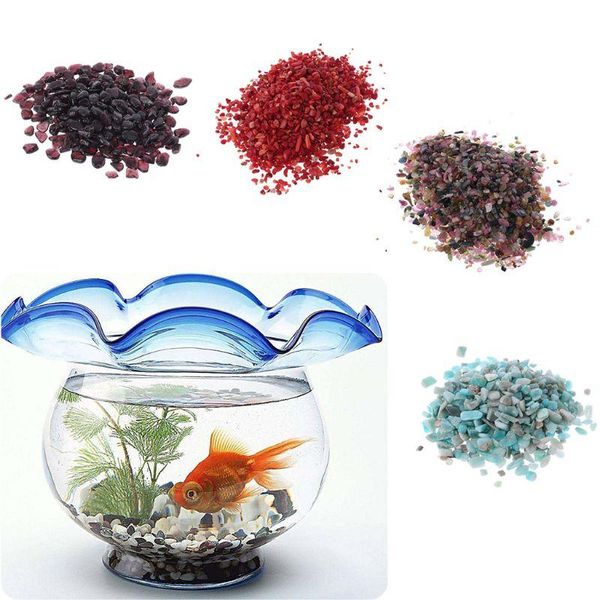 

decorations 100g aquarium natural stone pebble crystal gravel flowerpot fish tank diy decornation