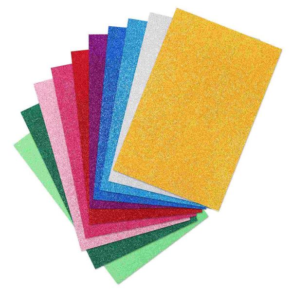 

other arts and crafts supvox 10pcs diy sheets colorful eva a4 glittering paper for scrapbooking projects