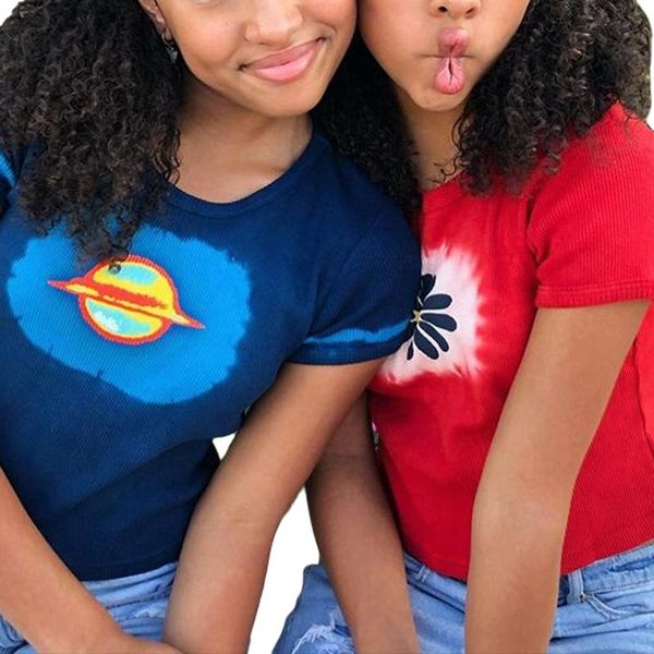 

women fashion short sleeve print t-shirt ladies female stylish tie-dye for daily wear women's tanks & camis, White