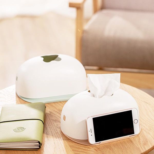 

household tissue box mobile phone bracket storage living room kitchen bedroom press open cover extraction boxes & napkins