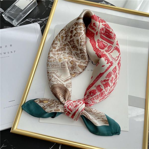 

scarves design silk square lady scarf horse print foulard neck spring fashion hairband neckerchief soft bandana, Blue;gray