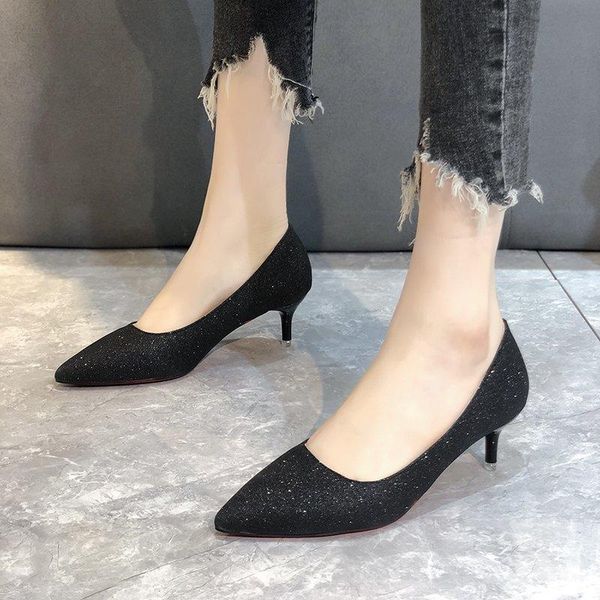 

heels for women shoes ladies dress high wedding aureate, Black