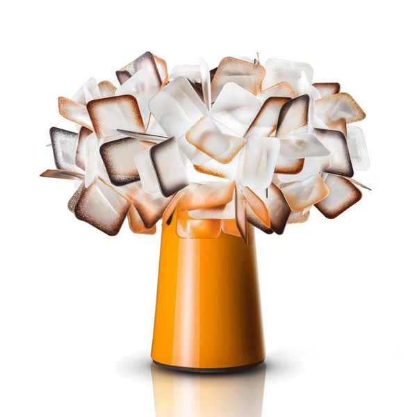 

modern slamp clizia table lamp nordic plastic desk pvc flower light bedroom kids lighting fixture acrylic lampara lamps