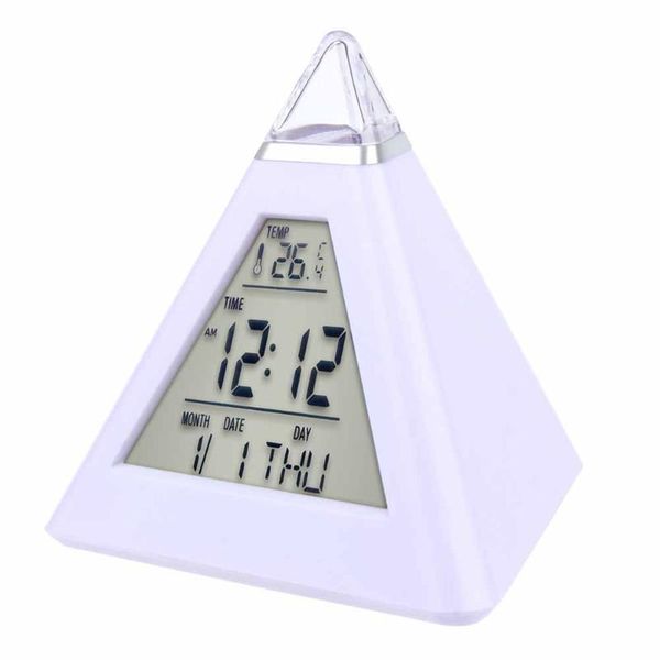 

other clocks & accessories colorful lcd alarm clock night lights digital wall led lamp