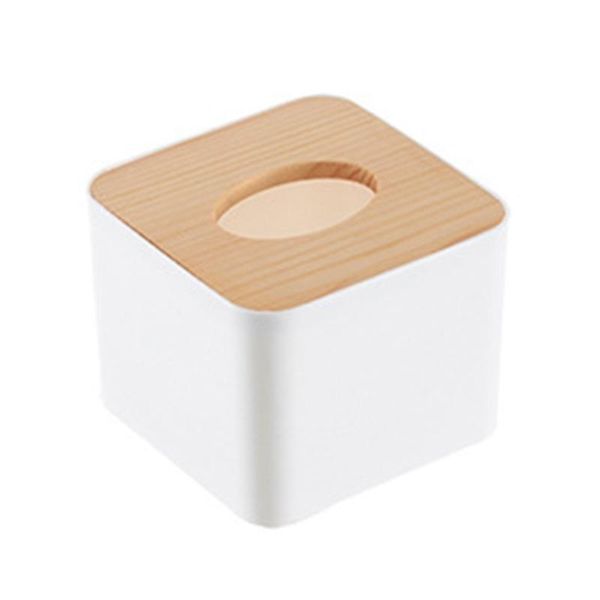 

square tissue box with wooden lid household removable mini boxes & napkins