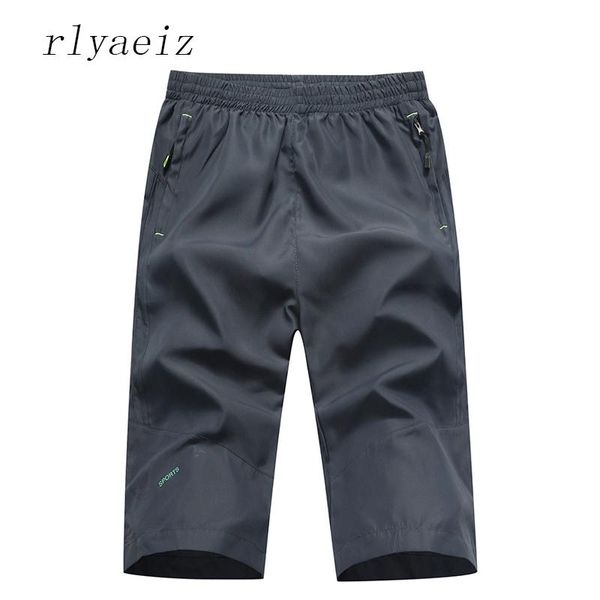 

rlyaeiz plus size m-5xl shorts men 2021 summer leisure elastic waist men's fast drying sweatpants short masculino, White;black