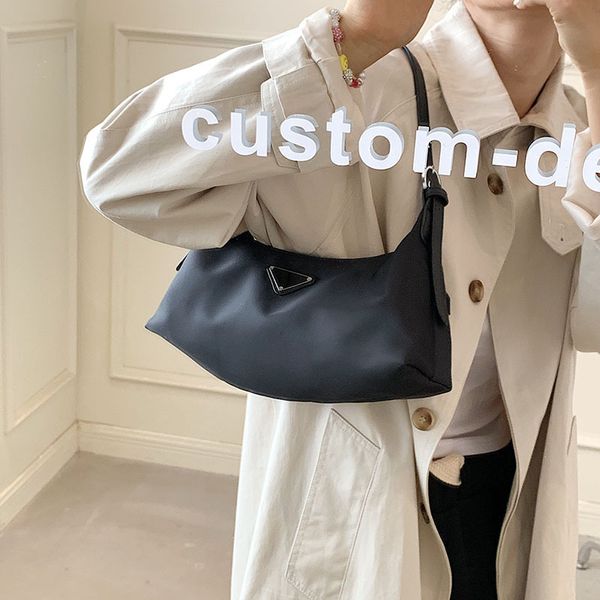 

new fashion personalized design simple one shoulder armpit bag texture hand popular oxford cloth stick outlet purse