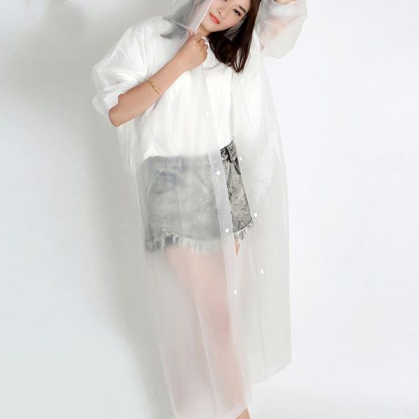 

raincoats fashion tourism outdoor hiking non disposable thickened eva raincoat motorcycle electric car one person poncho