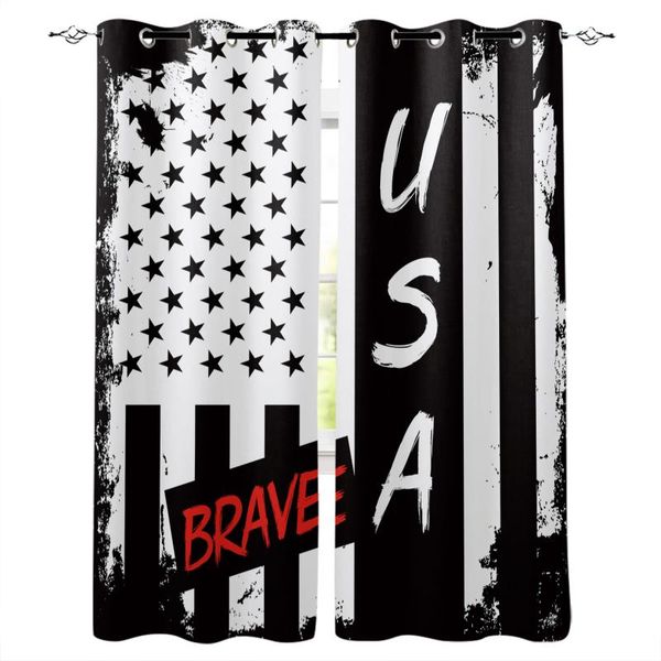 

independence day national flag window curtains home decor bedroom kitchen drapes panel for living room curtain &
