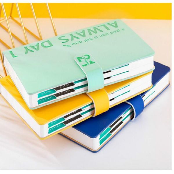 

pu cover notebooks 2021 planner a5 fashion diaries traveler journal manual luxury undefined office accessories notepads, Purple;pink