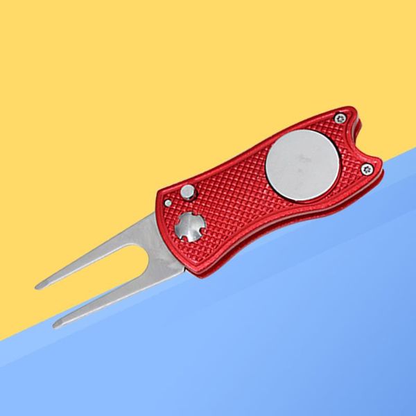 

golf training aids 3 pcs stainless steel all metal divot repair tool marker kit fork pitch golfer accessory