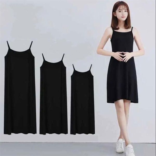 

casual dresses women sling dress solid spaghetti short sleeveless slips under ladies, Black;gray