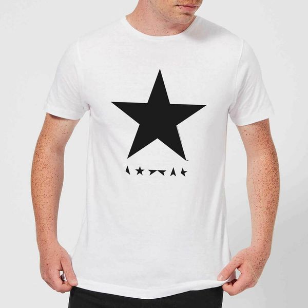 

david bowie star mens t shirt size s-5xl, White;black