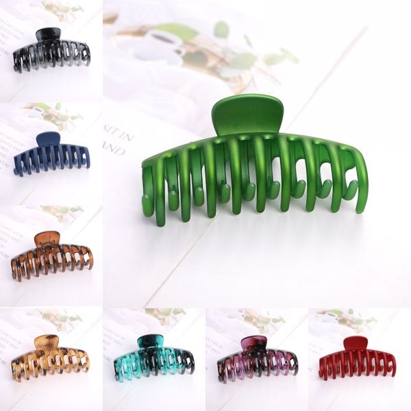 

fashion accessories hairpin frosting hair claw jaw clips hairs clamps holder plastic headdress girl back of the head 1 4qya y2, Golden;silver