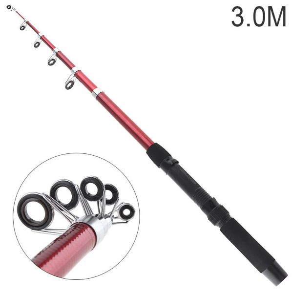 

3.0m high-grade lightweight glassfiber fishing rod sea pole travel rock rods boat