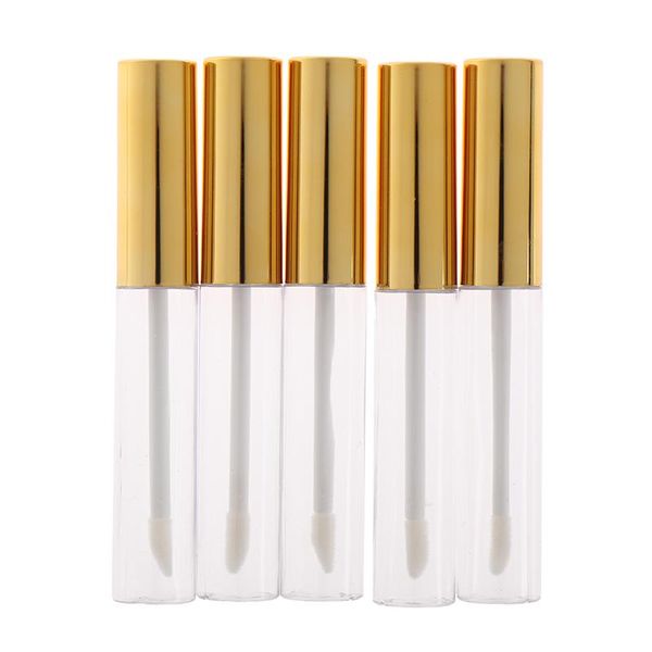 

storage bottles & jars 5pcs 10ml lip gloss empty bottle tube travel clear containers