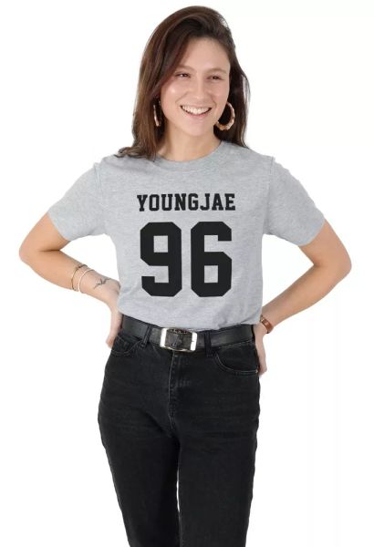 

youngjae 96 t-shirt tee fashion kpop fangirl members t-shirt band, White;black