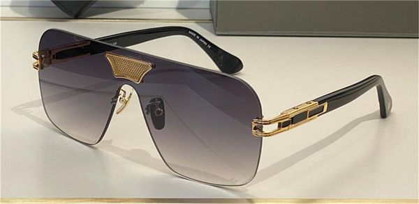 Verkauf einer modischen Design-Sonnenbrille S163-01 mit quadratischem, rahmenlosem Rahmen, Schildlinse, einfachem, trendigem Stil, japanischer handgefertigter UV400-Schutzbrille von höchster Qualität