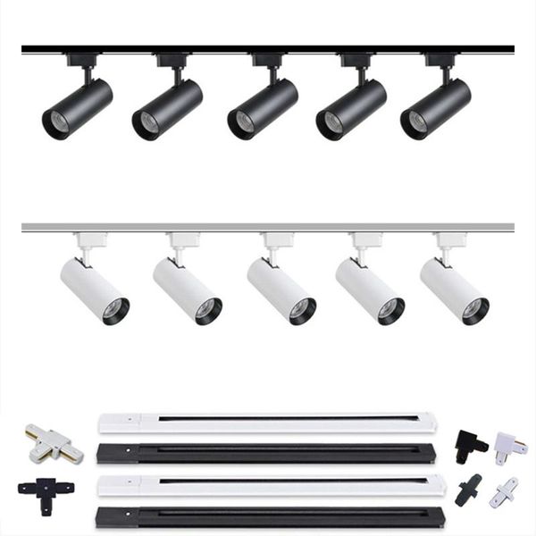 

track lights led light10w20w30w40w ceiling light spot cob store supermarket living room household indoor lighting