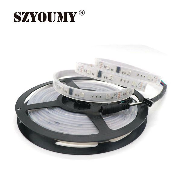 

tube waterproof smd led strip dc 12v 6803 ic 133 magic dream color 10m flexible rgb strips light 30led/m