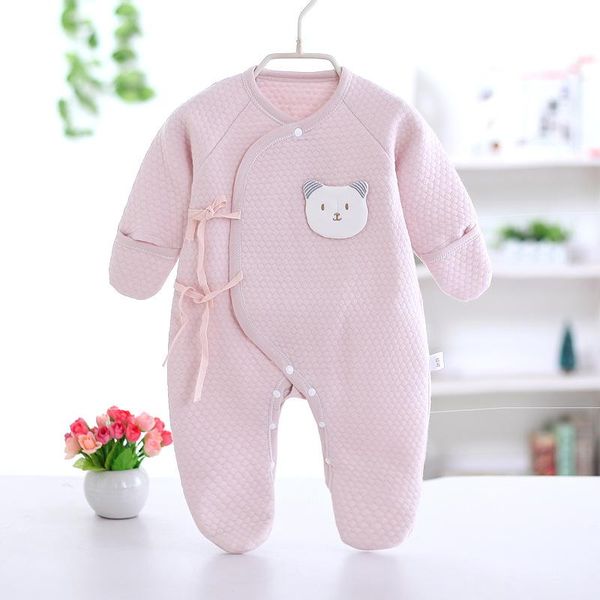 

jumpsuits brand fashion born toddler infant baby boys romper winter long sleeve jumpsuit playsuit outfits keep warm clothes, Blue