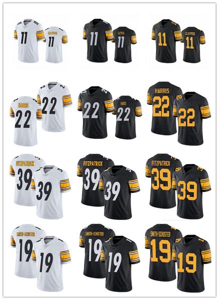 

men woman youth jersey 22 najee harris 19 juju smith-schuster 39 minkah fitzpatrick 11 chase claypool 55 devin bush football jerseys black w, Black;red