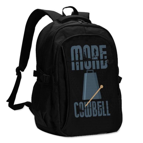 

backpack cowbell backpacks jogging teenage big cute charger usb bags
